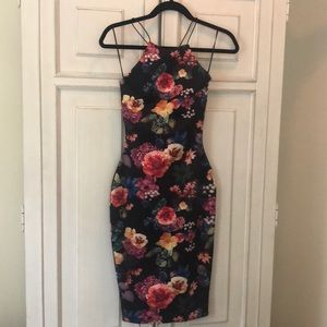 Lulus exclusive Insterglam Black Floral Dress